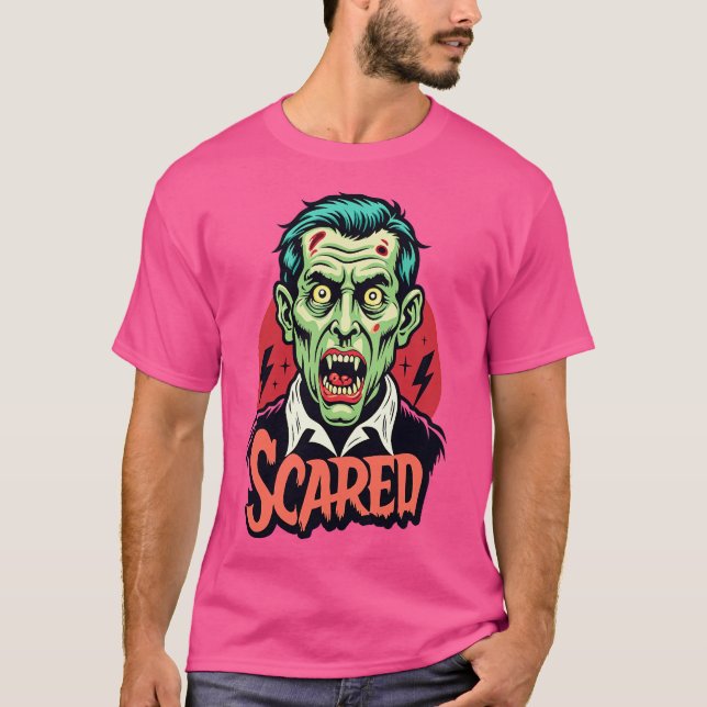 scared zombie T-Shirt (Front)