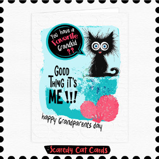 Scaredy Cat Favourite Grandkid Card