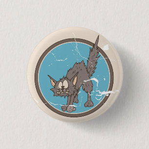 Scaredy Cat Halloween Button