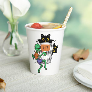Scaredy Cat Halloween Paper Cups
