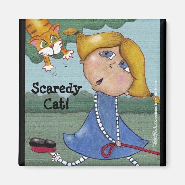 Scaredy Cat Magnet (Front)