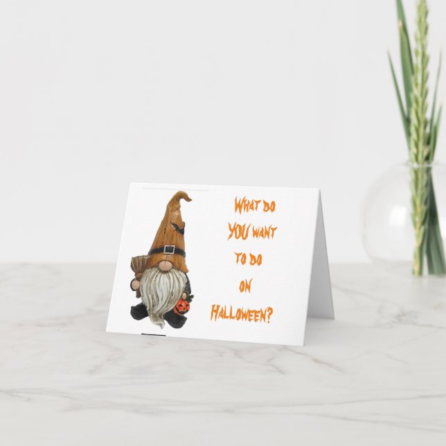 SCAREY YET CUTE AND FUNNY HALLOWEEN FOR YOU CARD (Front)