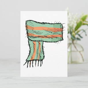 Scarf Sketch Fashion Invitations