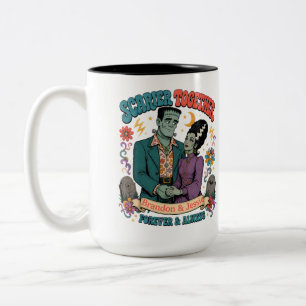 Scarier Together- Forever and Always Halloween Two-Tone Coffee Mug