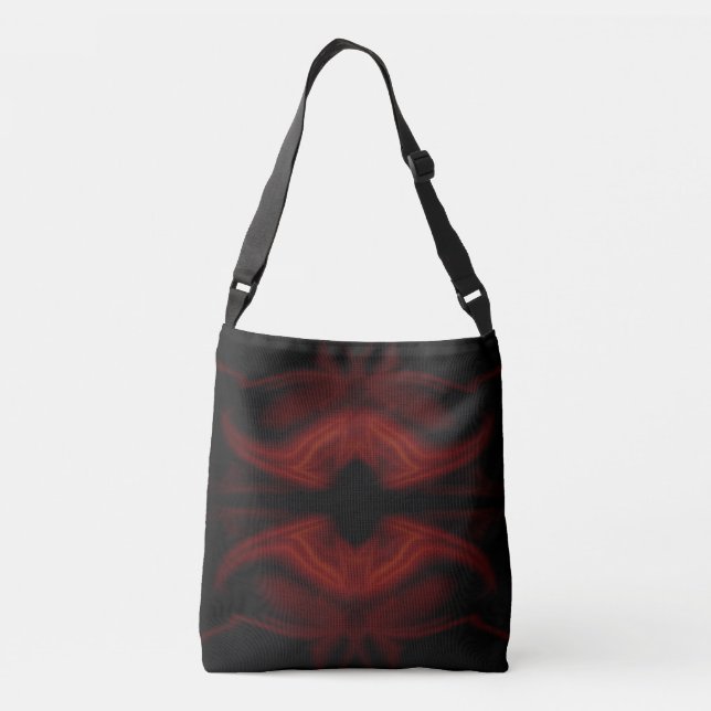 Scarlet Bat Crossbody Bag (Back)