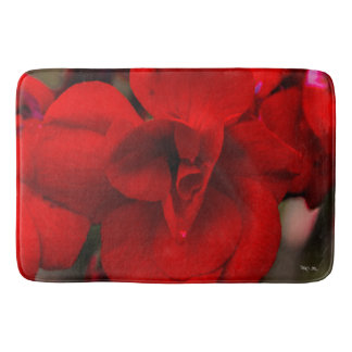 Scarlet Begonias Bath Mat