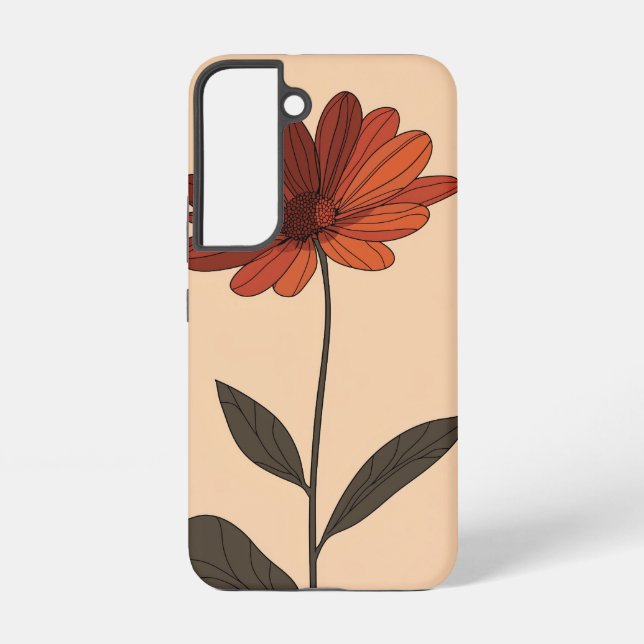 Scarlet Bloom Essence Phone Case (Back)