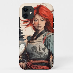 Scarlet Blossom Samurai iPhone 11 Case