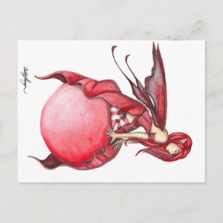 Scarlet Bubble Fairy Postcard
