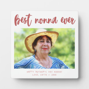 Scarlet Calligraphy Best Nonna Ever Mother’s Day Plaque