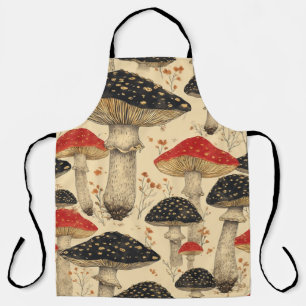 Scarlet Cap Mushroom Meadow - Apron