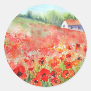 Scarlet Carpet Classic Round Sticker