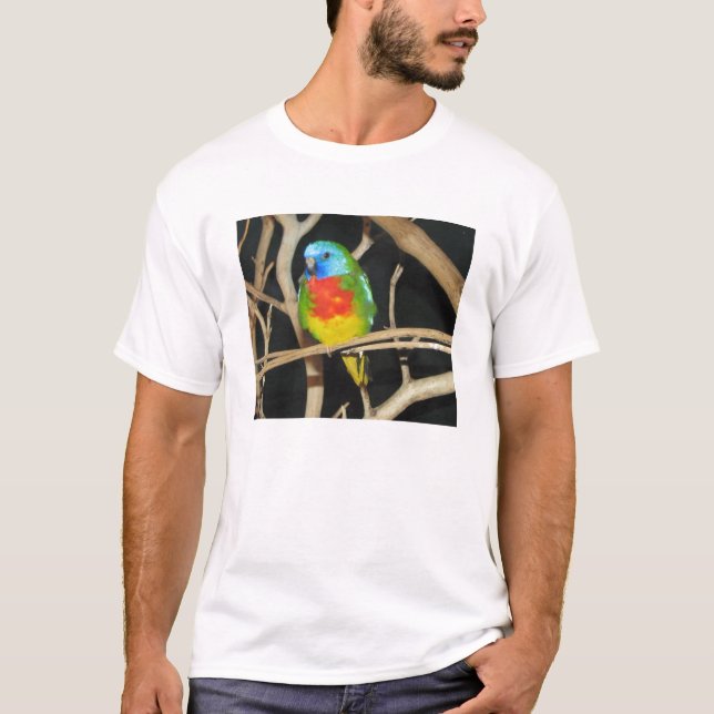 Scarlet-Chested Parakeet - Neophema splendida T-Shirt (Front)