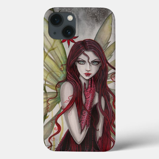 Scarlet Fairy Fantasy Art by Molly Harrison Case-Mate iPhone Case (Back)
