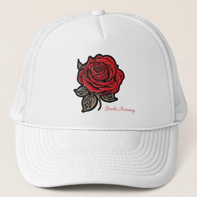  Scarlet Harmony  Trucker Hat (Front)