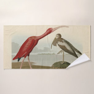 Scarlet Ibis - from Audubon's Birds of America Bath Towel Set