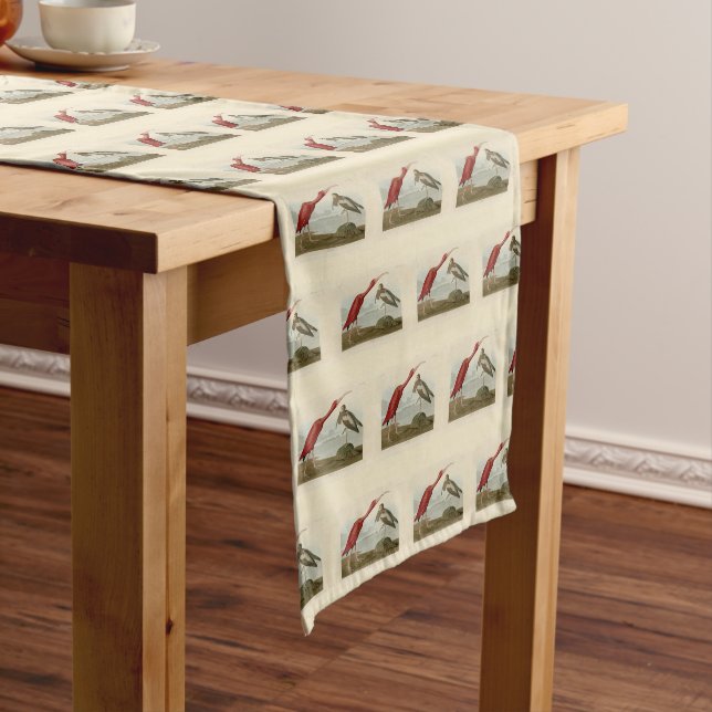 Scarlet Ibis - from Audubon's Birds of America Medium Table Runner (In Situ)