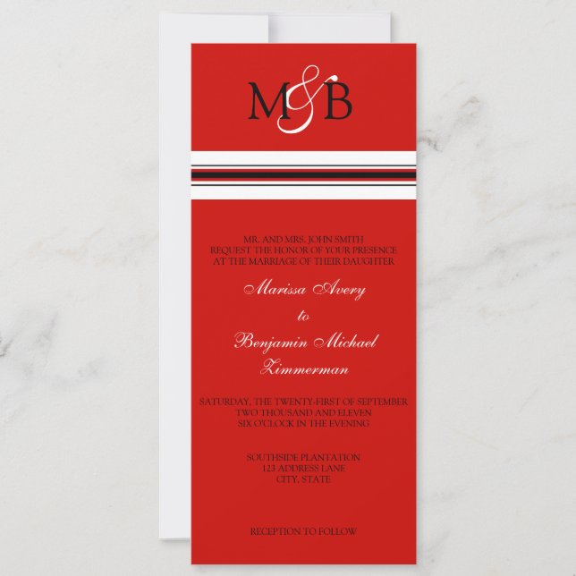 Scarlet Invitation (Front)