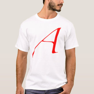 Scarlet letter A (for Atheist) T-Shirt