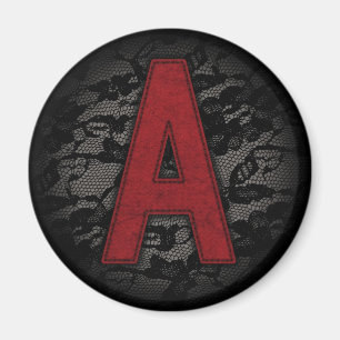 Scarlet Letter A Magnet