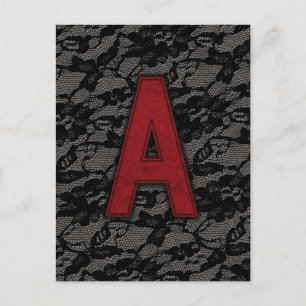 Scarlet Letter A Postcard
