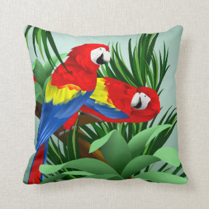 Scarlet Macaw Art Cushion