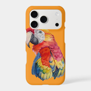 Scarlet Macaw – Expressive Watercolor Bird Art