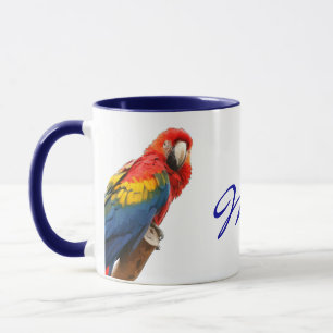 Scarlet Macaw Mexico Ceramic Mug
