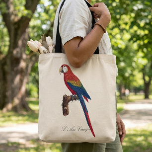 Scarlet Macaw or Red-Breasted Macaw, Ara macao Tote Bag