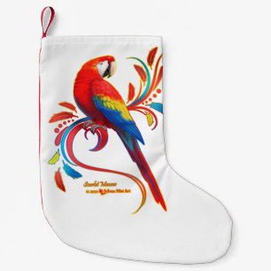 Scarlet Macaw Small Christmas Stocking
