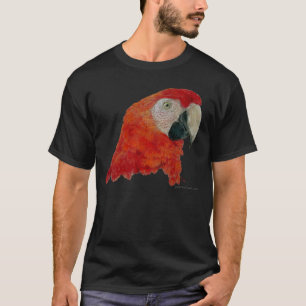 Scarlet Macaw T-shirt (dark design)