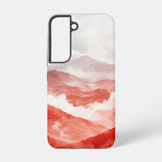 Scarlet Mountain Layers Phone Case (Back)