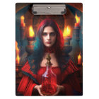 Scarlet Mystic Witch Clipboard