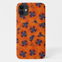 Scarlet Orange Poppy Seamless Pattern