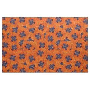 Scarlet Orange Poppy Seamless Pattern Fabric