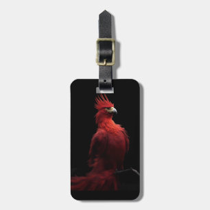Scarlet Phoenix Sits Proudly Luggage Tag