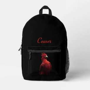 Scarlet Phoenix Sits Proudly Personal Printed Backpack