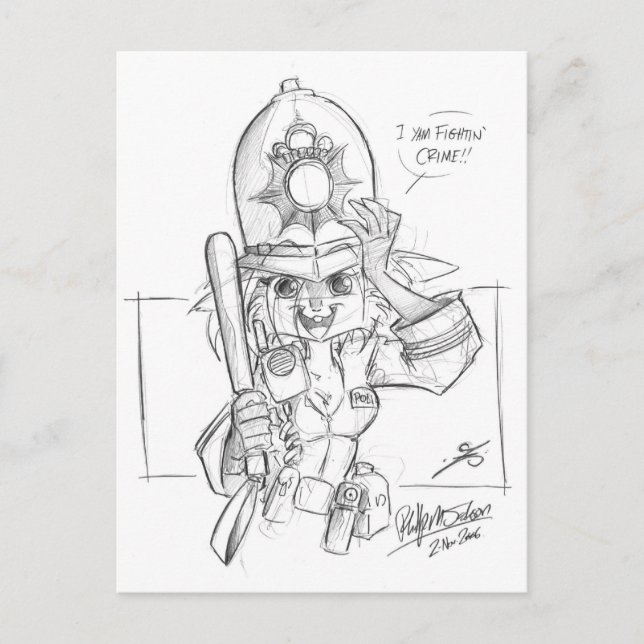 Scarlet_Police Postcard (Front)