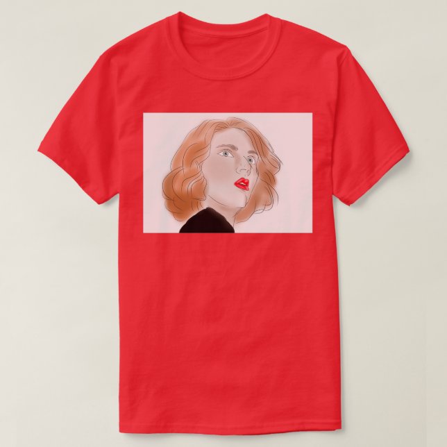 scarlet portrait T-Shirt (Design Front)