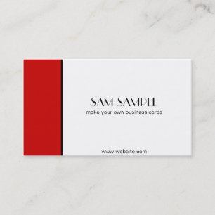Scarlet Red Business Card
