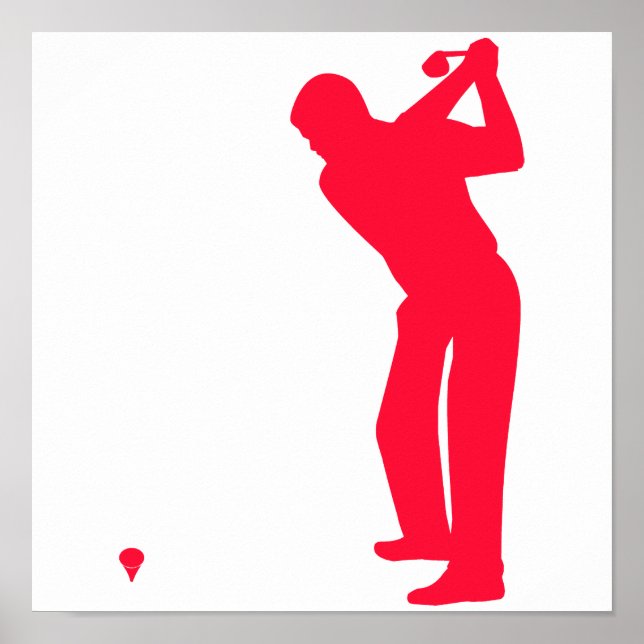 Scarlet Red Golf Poster (Front)