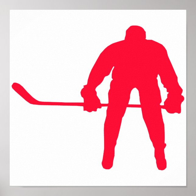 Scarlet Red Hockey Poster (Front)