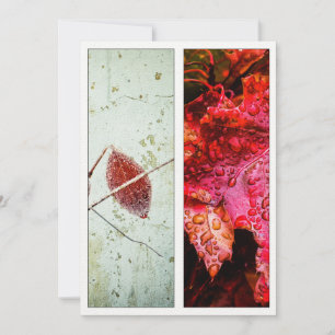 Scarlet Red Nature Art Bookmark