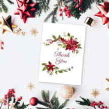 Scarlet Red Poinsettia Floral Wedding