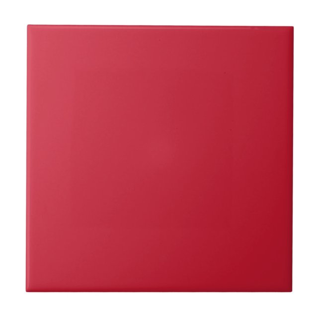 Scarlet Red Solid Colour Tile (Front)