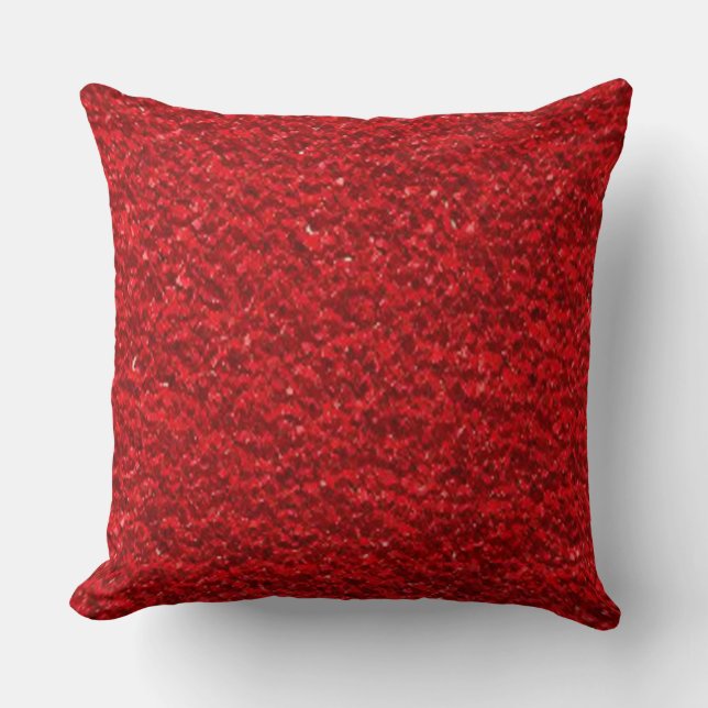 Scarlet Red Texture Cushion (Front)