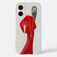 Scarlet Red Woman Style Glam Fashion Art