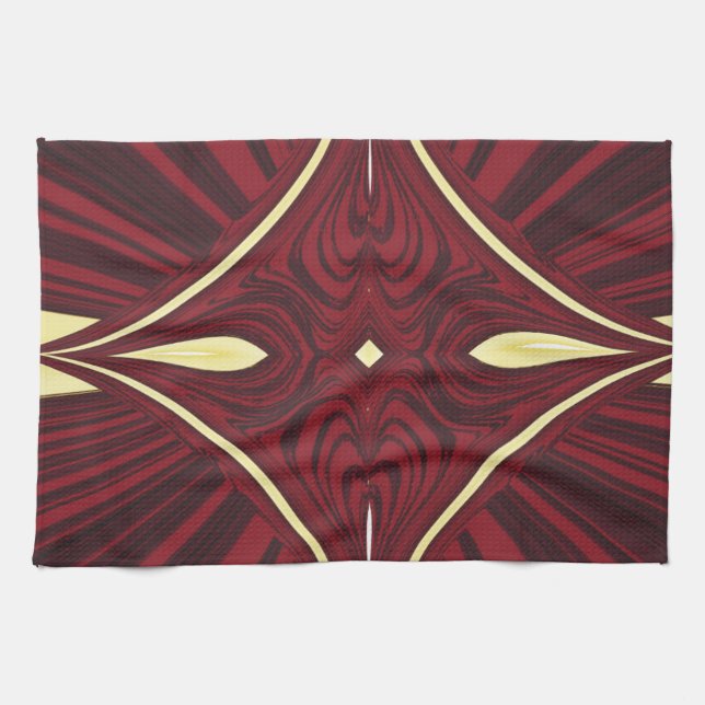 Scarlet Rope Tea Towel (Horizontal)