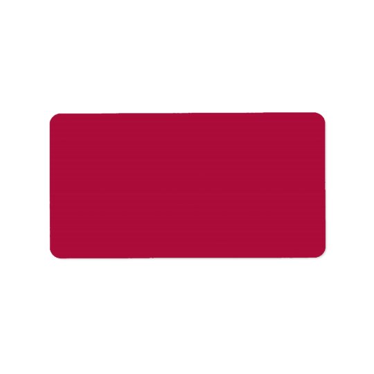 Scarlet Sage Red Burgundy Maroon Colour 2015 Trend Address Label