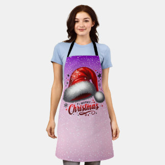 Scarlet Santa Hat Glow Apron